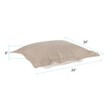 Puff Ottoman Cushion Bella Sand -Cushion and Cover Only