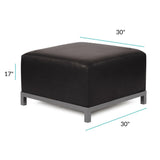 Axis Ottoman Avanti Black Slipcover -Cover Only