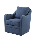 Multi-Hued Swivel Lounge Motion Chair Armchair, Navy Blue *