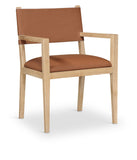 Avon - Vegan Leather Dining Arm Chair