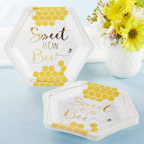 Sweet As Can Bee 7 in. Premium Paper Plates (Set of 16)
