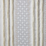 Light Filtering Boho Taupe Geometric Curtain Panel Pair