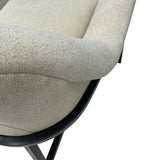 Curved-Back Modern Accent Chair, Beige*