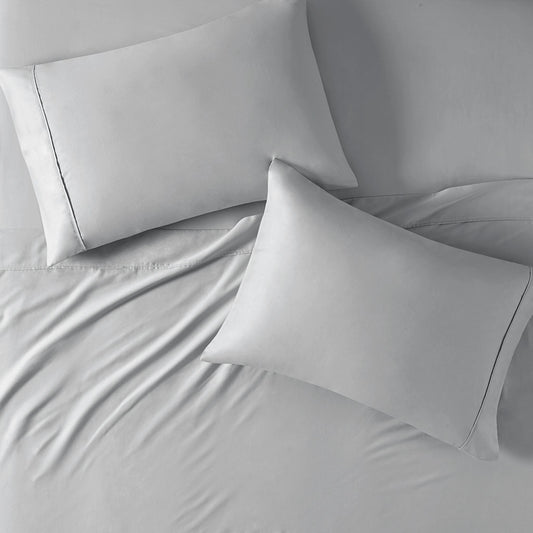 100% Organic Cotton 18" Deep Pocket Sheet Set, Grey