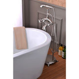 Suni 3-Handle Claw Foot Tub Faucet with Hand Shower