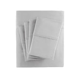 Cotton-Blend Sateen 800TC 6-Piece Sheet Set, Light Grey