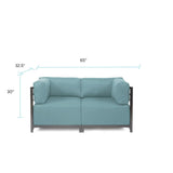 Axis 2pc Sectional Sterling Breeze Titanium Frame