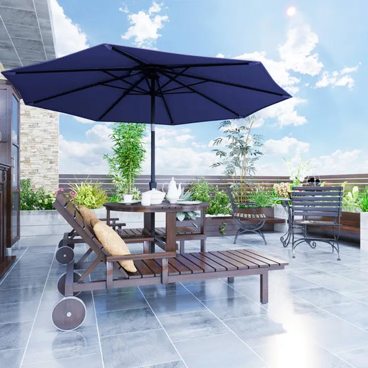 7.5 ft Patio Umbrella with Crank & Tilt, 8 Steel Ribs