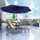7.5 ft Patio Umbrella with Crank & Tilt, 8 Steel Ribs