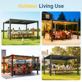 Aluminum Pergola with Adjustable Louvered Roof
