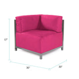 Axis Corner Chair Regency Fuchsia Titanium Frame
