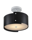 Ritsu Black Semi-Flush Mount