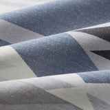 Cabin-Inspired Comforter Set in Rustic Geometric Print, Blue
