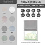 Basketweave Room Darkening Cordless Roman Shade, Blue