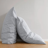 144TC Geometric Diamond Grey Printed Cotton Sheet Set