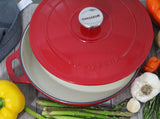 Chasseur Enameled Cast Iron Braiser with Lid, 1.8qt