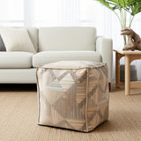 Prisma Natural Square Pouf