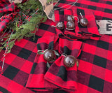 Red and Black Tablecloth