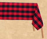 Red and Black Tablecloth