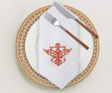White Wedding Napkins - Victorian Napkins