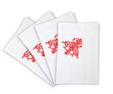 White Wedding Napkins - Victorian Napkins