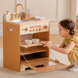 ROBUD Wooden Caramel Dishwasher