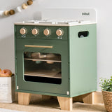 ROBUD Vintage Kids Wooden Toy Kitchen Oven - Green