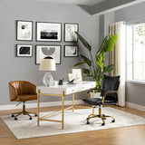 Michele Vegan Leather Task Accent Chair