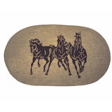 3 Horse Jute Rug, 2 MOQ