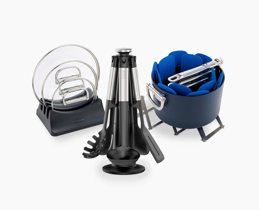 3-piece Saucepan, Trivet & Utensil Set