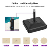 PURPLE LEAF Open Box Market Umbrella Table Umbrella Base ZY03-MLBASE-45