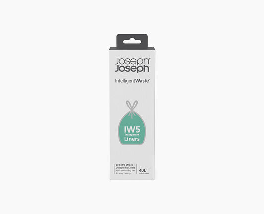IW5 40L Clear Bin Liners