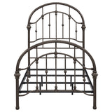 Rowan Metal Twin Open Frame Bed Dark Bronze