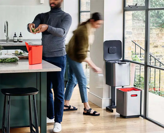 Totem Compact 40L Stainless-steel Waste & Recycling Bin