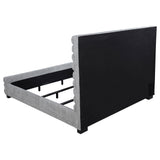 Patricia 58-inch Boucle Upholstered Eastern King Bed Grey