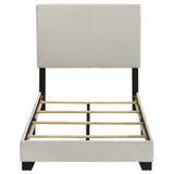 Dorian Fabric Upholstered Twin Panel Bed Cream