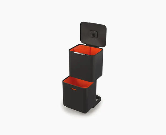 Totem Max 60L Black Waste & Recycling Bin
