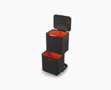 Totem Max 60L Black Waste & Recycling Bin