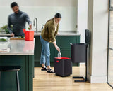 Totem Max 60L Black Waste & Recycling Bin