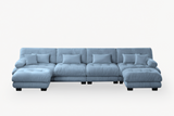 CLOUDIES 173" 4 Seater Sofa with 2 Ottomans