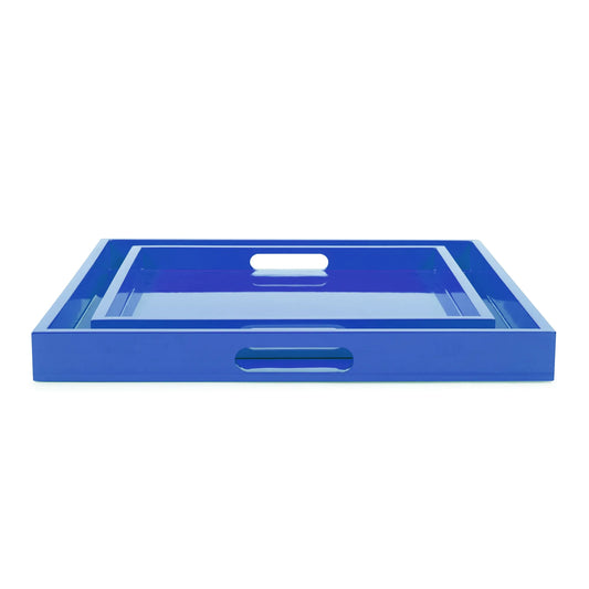 Saint Tropez Square Tray Set of 2 - Classic Navy