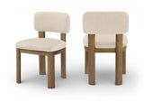 Paloma - Vegan Leather Upholstered Dining Chair (Set of 2) - Brown Frame