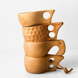 Portable Wooden Kuksa Mug Camping Coffee Cup