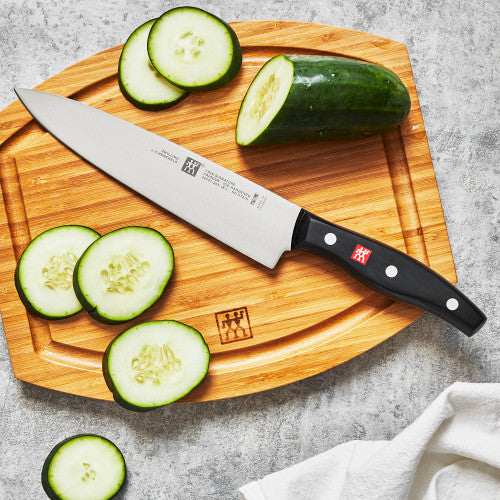 ZWILLING TWIN Signature 8-inch German Chef Knife, Kitchen Knife, Stainless Steel Knife, Black