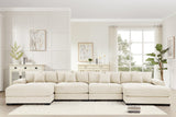 DESEO 170" 4-Seater Sofa with 2 Ottomans