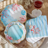 Beach Party Tableware Set Plates & Napkins 62 Pc