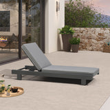 PURPLE LEAF Outdoor Daybed for Patio,  Poolside Chaise Lounge Bed with Cushion, Olefin Blend Fabric, Aluminum Frame Sunbed with Side Table for Deck and Backyard