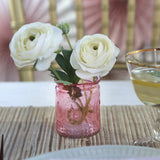 Vintage Pink Glass Tea Light Holder (Set of 4)