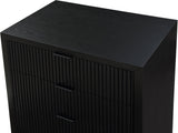 Fairfax Chest - Exquisite Art Deco Design with Fluted Drawers and Matte Metal Handles for Style
