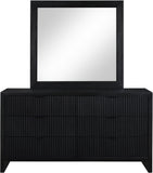 Fairfax Dresser - Modern Art Deco Design with Fluted Drawers and Matte Metal Handles for Elegance